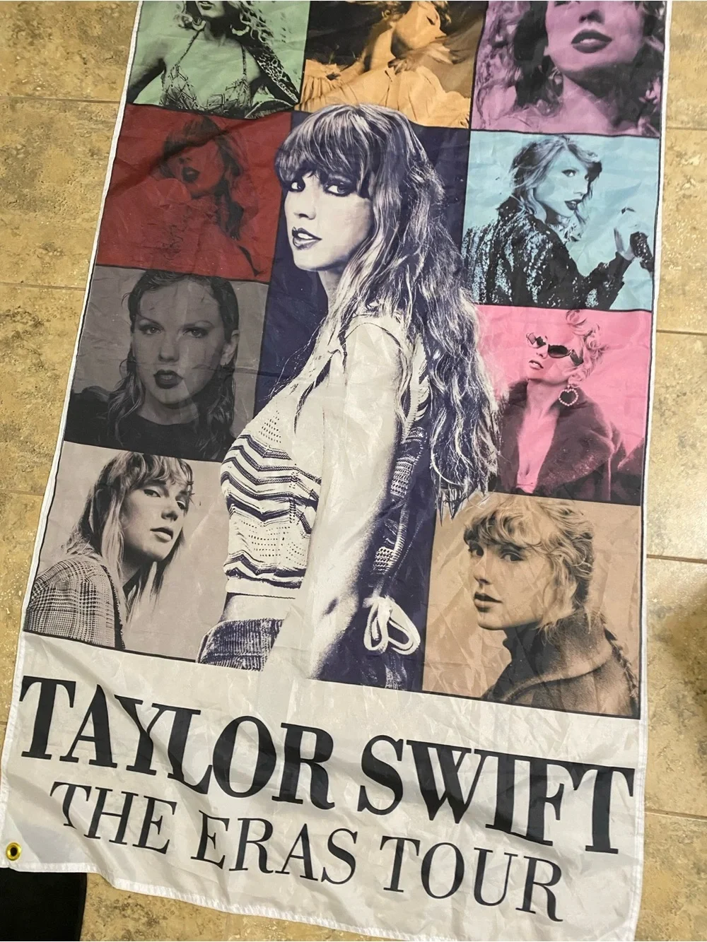 Taylor Swift Eras Tour Collage Large Wall Banner Swifty Tapestry Artwork 59 x 36
